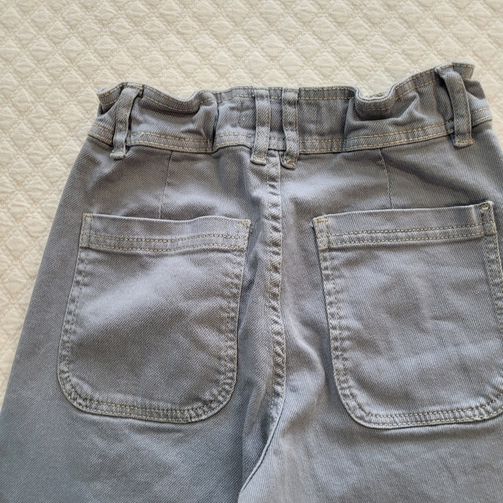 Zara Kids Gray Wide-Leg Jeans - Picture 9 of 11